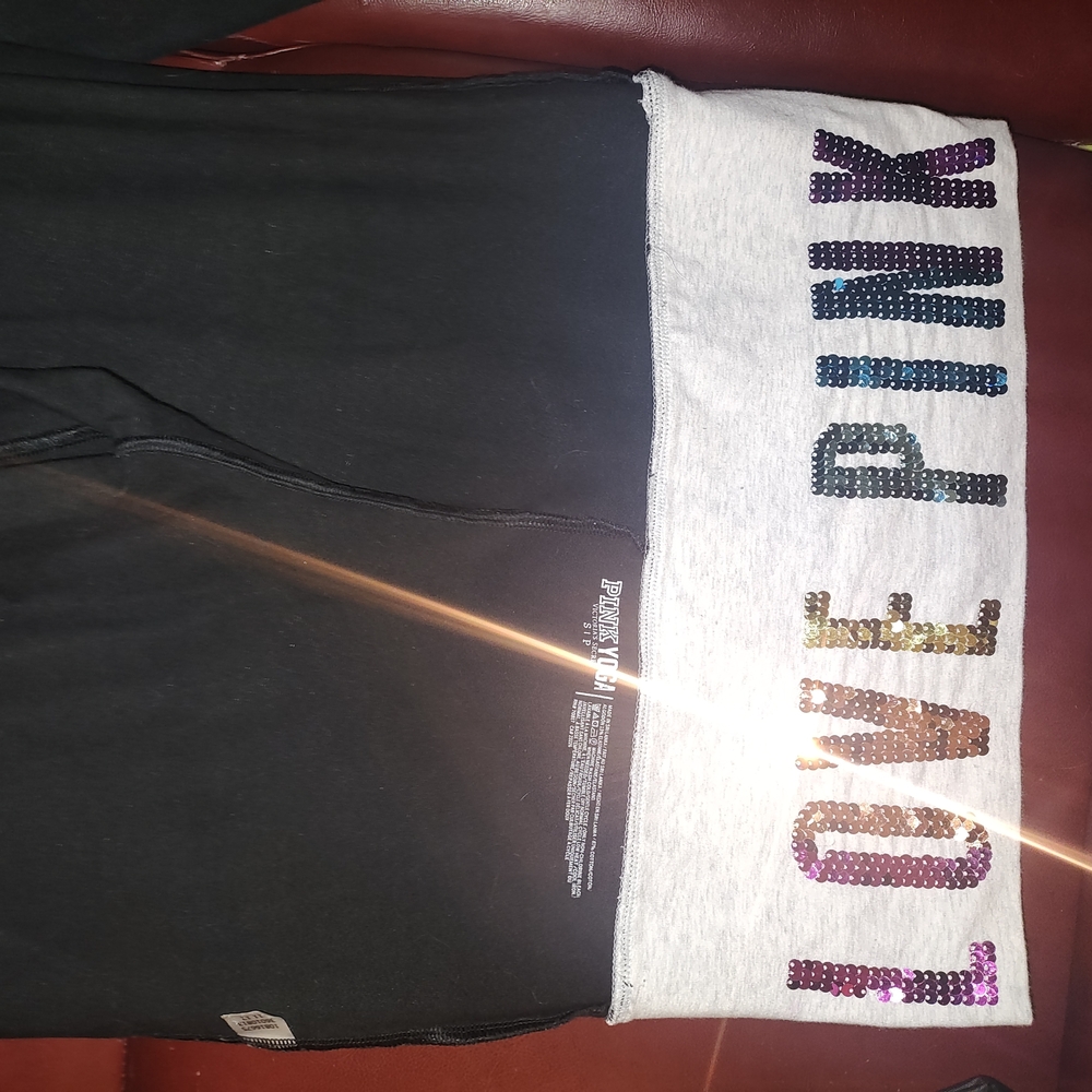 PINK Victoria's Secret Black Leggings Brand New